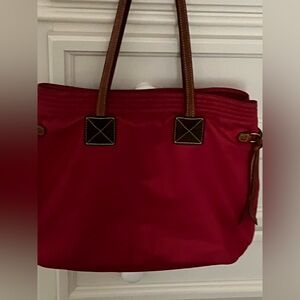 Dooney and Bourke Red Nylon Tote Bag